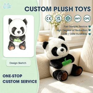 Peluche Panda Personnalisée Réaliste, Jouet Doux et Cuddly, Fabrication OEM ODM, Mascotte Personnalisée, Vente Directe Usine, Vente en Gros Professionnelle - Product Image 1