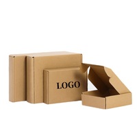 Caja de Cartón Corrugado con Logo Personalizado para Compras y Envíos Exprés, Empaque Tipo Avión