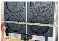 Machine à gaufres en forme de pièce d'or personnalisée pour usage commercial, état neuf, style gaz et électrique, pour les collations au Vietnam, au Japon et en Corée