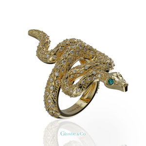 Anillo de Diamantes Unisex de Acero Inoxidable con Moissanita Plateada Kim Phuc Ngoc Bao de Vietnam, Conjuntos de Joyería de Moda de Anillo/Collar - Product Image 2