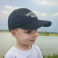 Gorras de béisbol de camionero de verano ajustables para niños y niños pequeños Gorras de papá lavadas desgastadas con logotipo bordado para niños y niñas