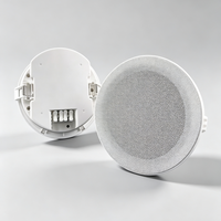 Haut-parleur de plafond encastré de 3 pouces, 6W, à tension constante, compatible OEM, pour sonorisation de bureau