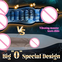 Flüssigsilikon Vibrierender Drachenknoten-Dildo Erotikspielzeug mit Kabelloser Fernbedienung Dicker Penis für Frauen Dildos