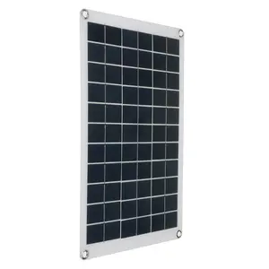 Linh hoạt Poly năng lượng mặt trời bảng điều chỉnh sạc điện thoại di động 20W DC xe RV thuyền ngoài trời xe câu cá di động năng lượng mặt trời năng lượng pin sạc