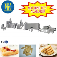 Ligne de production industrielle clé en main pour extrudeuse de snacks de maïs soufflé multicolores fourrés, machine de fabrication de snacks fourrés