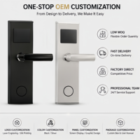 Cerradura Electrónica Inteligente RF para Hotel con Tarjeta RFID, Acero Inoxidable Moderno Pulido, Duradero, Anti-Robo, Software Gratuito, Fácil Instalación
