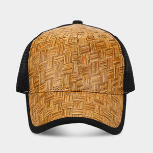 Topi Baseball kertas Vintage uniseks, Snapback jala jerami matahari luar ruangan bepergian olahraga bisbol untuk pria dan wanita - Product Image 2