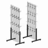 Présentoir de Magasin de Perruques en Métal Robuste Moderne Personnalisé à Simple Face, Étagères d'Affichage pour Extensions de Cheveux 4/8 Niveaux, Finition Poudrée