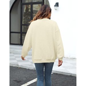 เสื้อสเวตเชิ้ตผู้หญิง FOXA สีชมพู ปักลายโบว์ ไหล่ตก แขนยาว สไตล์โคเควตต์ ผ้าคอตตอนผสม ทอแบบนิตติ้ง - Product Image 5