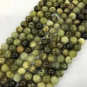 10mm round nice quality natural green garnet tsavorite gemstone beads