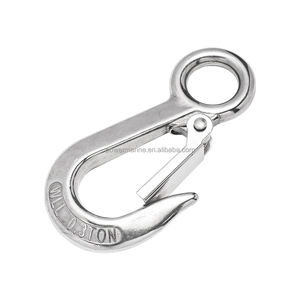 Gancho de grúa de elevación con resorte de ojo grande de acero inoxidable resistente 0,2 T 0,3 T 0,5 T - Product Image 1