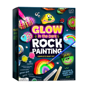 Paint Your Own Stepping <b>Stones</b> for Kids Craft Kit DIY Drawing Arts Safe and Non-toxic Paint <b>Painting</b> Kit for Kid - Product Image 1