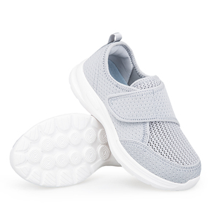 Chaussures de marche OEM/ODM <span class=keywords><strong>pour</strong></span> hommes et femmes Chaussures <span class=keywords><strong>pour</strong></span> diabétiques à bout large Chaussures décontractées <span class=keywords><strong>pour</strong></span> mère avec bande large et crochet - Product Image 2