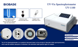 Biobase spectometer UV/VIS ของจีน UV-1100เครื่องมือวิเคราะห์ตาม<span class=keywords><strong>หลักการ</strong></span>ทำงานของแล็บ - Product Image 2