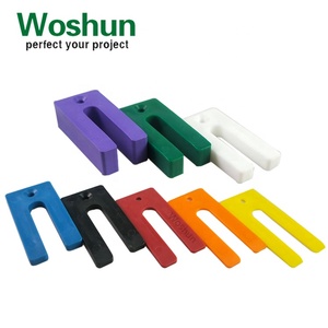 75x35mm plastic packer shim Window packer shim Levelling shim packer Frame door packer shim Horseshoe plastic packer shim