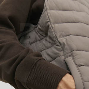 Chaleco acolchado de alta calidad para hombre con cuello mandarín, ropa de invierno transpirable, recién llegado, hecho a medida con MOQ bajo - Product Image 5