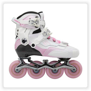Patins à roulettes tout-terrain Ruidongle rose en cuir PU professionnel, antichoc, durables, pour le fitness en plein air - Product Image 2