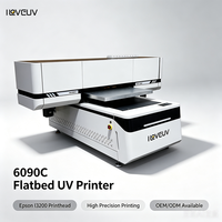 Printer UV DTF Flatbed Profesional 6090 Biaya Tinta Rendah Tekstur Timbul 3D untuk Dekorasi Signage ROI Cepat untuk Toko Hadiah
