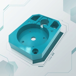 Renfort de tige en aluminium Offre Spéciale anodisé noir, pièces usinées CNC 6061 - Product Image 1