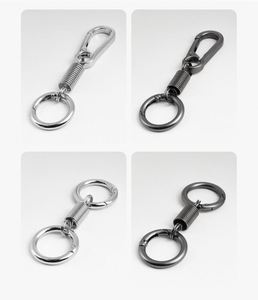 Retro Style Simple Strong Carabiner Shape Spring <b>Keychain</b> Key Chain Ring Keyring Keyfob Key Holder - Product Image 6