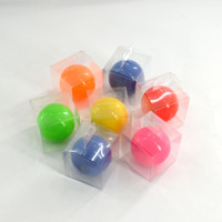 Balles de golf de parc LED 3 pièces de haute qualité couverture colorée rougeoyante vente chaude balle de golf de parc de logo personnalisé