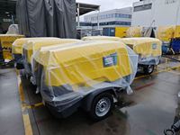 Nouveau compresseur d'air à vis diesel portable léger Atlas Copco XAHS38 T3 175 PSI avec auvent de protection