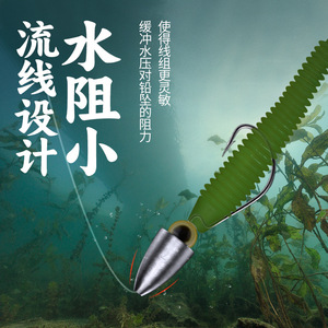 Fishing Lead Sinker Bullet Shape Hollow Core Durable Function For River Texas Rigs Hand Rods Lines Submersible Sinkers - Product Image 1