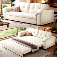 Multifunktionales 2-in-1 Konvertierbares Schlafsofa mit Stauraum und Zierkissen für Apartments