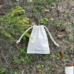 Customized Eco Friendly Canvas <b>Draw</b> <b>String</b> Pouch Small Dustproof Pouch High Quality - Product Image 2