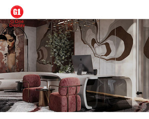 Diseño de Interiores de Salón de Belleza Minimalista, Decoración Completa de Tienda de Uñas Naturales, Diseño Gratuito, Muebles de Peluquería - Product Image 6