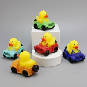 Jouets de bain en caoutchouc personnalisés imprimés pour bébés, canards promotionnels pour enfants, jouet de baignoire unique avec motifs amusants - Product Image 3