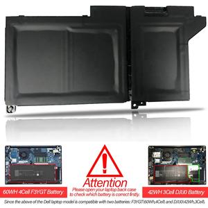 Batterie d'ordinateur portable <span class=keywords><strong>DJ1J0</strong></span> 11.4V 42WH 3 cellules pour Dell Latitude 127280 K8X0T KHY0C 7290 E7280 E7290 137380 7390 E7380 E7390 147480 - Product Image 6