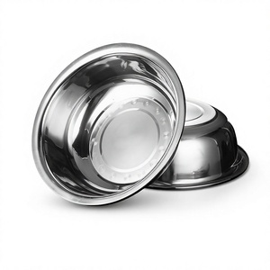 Bol mélangeur en acier inoxydable épaissi de qualité alimentaire, grande taille, pour cantine, soupe, usage domestique, préparation de pâtes et battage des œufs - Product Image 1