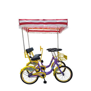 Vélo tandem familial à deux <span class=keywords><strong>places</strong></span> côte à côte pour <span class=keywords><strong>2</strong></span> personnes, 4 roues, pédale tandem, quadricycle à deux <span class=keywords><strong>places</strong></span> - Product Image 1