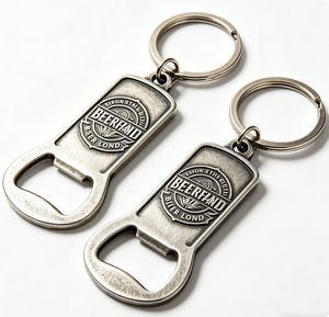Custom Stainless Steel Bottle Opener <b>Key</b> Chain Metal <b>Key</b> <b>Ring</b> <b>Engraved</b> Logo Promotional Gift - Product Image 6