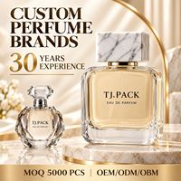 Flacon de parfum carré transparent avec bouchon à motif marbré et boîte d'emballage de luxe pour coffret de parfum de marque personnalisée, prix d'usine