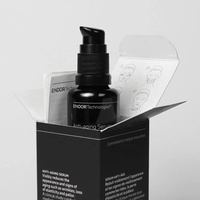 Boîte d'emballage en papier contenant imprimé, pour huiles essentielles, noirs, mat, 10 pièces