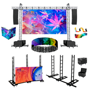 P2.5 P3.91 Layar Penyewaan <span class=keywords><strong>LED</strong></span> -4K HD Indoor / Outdoor Digital Signage Dinding Video Melengkung Tahan Air untuk Panggung Acara - Product Image 1