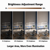 Lampe de bureau LED pliable en métal, CRI95, avec capteur et contrôle tactile, réglable, écologique, protection des yeux, pour chambres et lecture étudiante