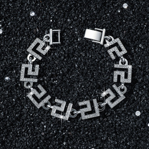 Hot Selling Personalized Light Luxury Alloy Geometric Wide Chain <b>Bracelet</b> Hiphop Punk Men's <b>Bracelets</b> Fashion Jewelry Wholesale - Product Image 3