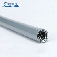 Conduit flexible étanche en PVC noir gris résistant aux UV de 3/8 "13mm pour le câblage électrique