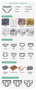 Braguitas Menstruales Reutilizables OEKO-Tex <span class=keywords><strong>de</strong></span> Bambú, Sexys, Transpirables, <span class=keywords><strong>de</strong></span> Alta Calidad, 4 Capas, Anti-Fugas, Alta Absorbencia, para Mujer - Product Image 5