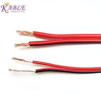 Cable Eléctrico UL2468 18AWG de 2 Núcleos, 80C, 300V, con Aislamiento de PVC Rojo y Negro, Certificado RoHS/REACH, UL758, UL1581, para Uso General