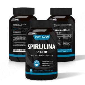 Cápsulas de Espirulina Vegana Orgánica 500mg, Suplemento Dietético para Mejorar la Inmunidad - Opciones de Venta al por Mayor 60/90/120 - Product Image 1