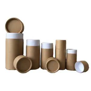 100% 재활용 실린더 모양 사용자 정의 판지 종이 튜브 선물 패키지 PT057R