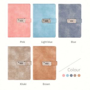 สมุดบันทึกรหัสผ่านแบบธุรกิจ ปกพลาสติกพร้อมกุญแจล็อค สำหรับนักเรียน สมุดบันทึกแบบแข็งพร้อมกุญแจล็อค คุ้มค่า - Product Image 3