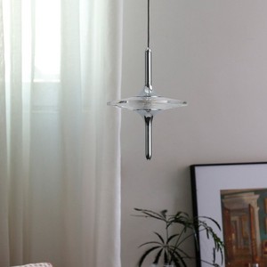 Lámpara colgante de cristal serie Star, LED redondo E27, luz cálida, lámpara de un solo cabezal para entrada, pasillo, dormitorio, iluminación decorativa - Product Image 3