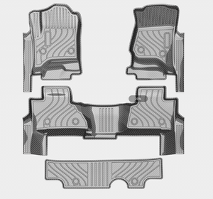 Tapis de sol Protection tout temps Tapis de voiture Imperméables pour <span class=keywords><strong>CHEVROLET</strong></span> TAHOE 8 places 2015 2016 2017 2018 2019 2020 - Product Image 1