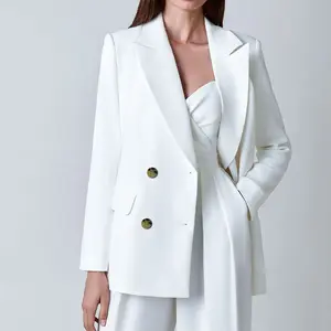 2024 осенний пиджак с длинным рукавом, женский однотонный 6 видов цветов кардиган с открытым передом, зимний модный элегантный блейзер с воротником-стойкой