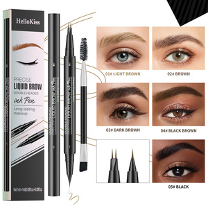 Stylo à sourcils liquide précis HelloKiss, double embout, waterproof, longue tenue, pour rehausser les sourcils - Product Image 1
